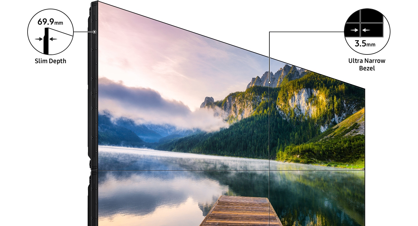 Màn hình Samsung Video Wall VMT-U hình ảnh tác động lớn