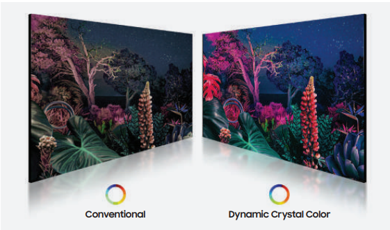 Samsung Crystal UHD Signage màu sắc rõ ràng